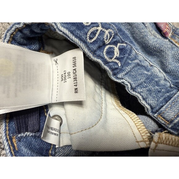 Polo Ralph Lauren Astor Slim Boyfriend Jeans Girls 3T Patchwork Distressed Denim - Picture 7 of 15
